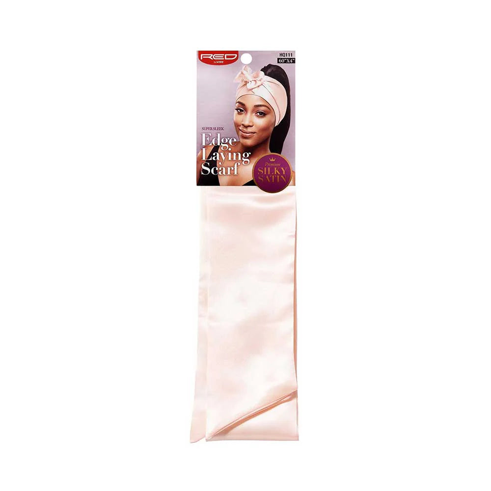 Red By Kiss Silky Satin Edge Laying Scarf (Beige)