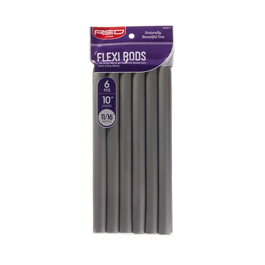 Red By Kiss Flexi Rods 10" Length 11/16" Diameter (6Pcs)