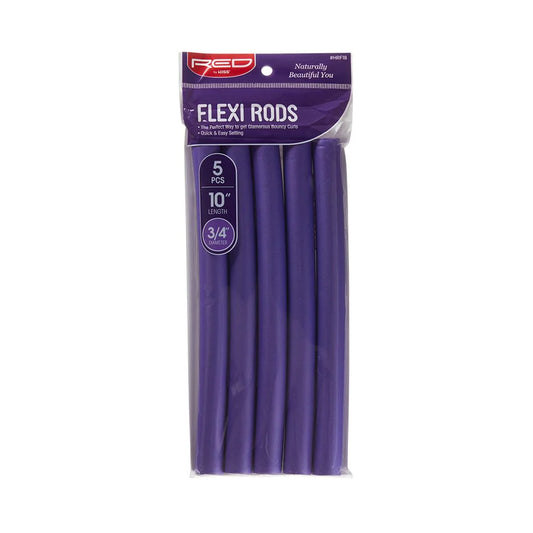 Red By Kiss Flexi Rods 10" Length 3/4" Diameter (10pcs)