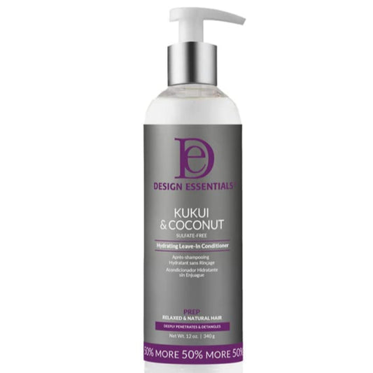 Design Essentials Kukui & Coconut Hydrating Leave-In Conditioner 12oz