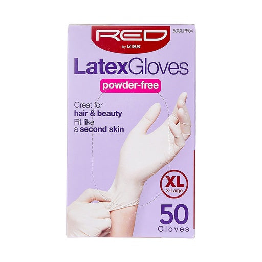 Red By Kiss Powder-Free Latex Gloves (50pcs)