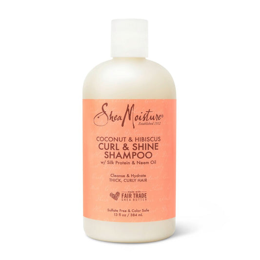 Shea Moisture Coconut & Hibiscus Curl & Shine Hair Shampoo 12oz