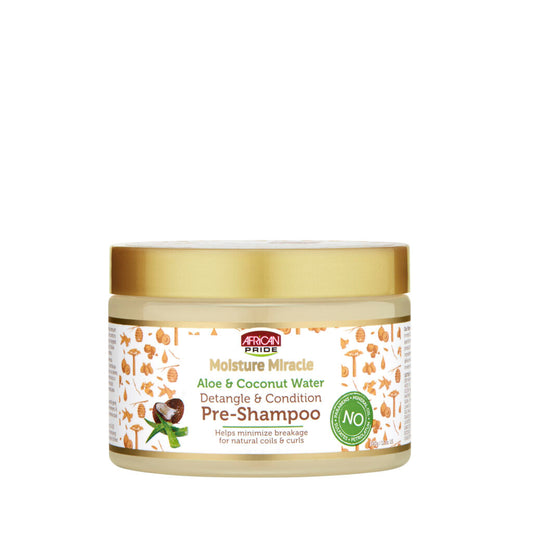 African Pride Moisture Miracle Aloe & Coconut Water Pre-Shampoo  12oz