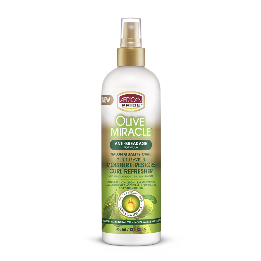 African Pride Olive Miracle Anti-Breakage Curl Refresher  12oz