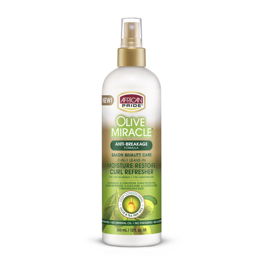 African Pride Olive Miracle Anti-Breakage Curl Refresher  12oz