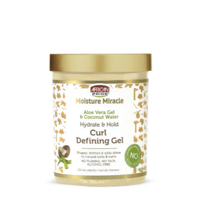 African Pride Moisture Miracle Aloe & Coconut Water Curl Defining Gel 18oz