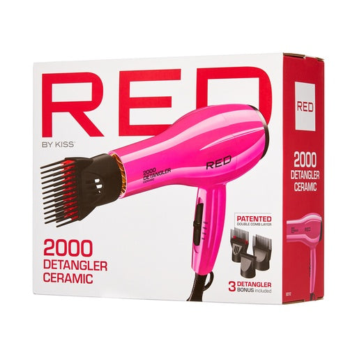 Red By Kiss 2000 Ceramic Detangler (Pink)
