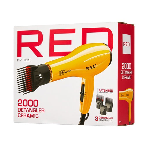 Red By Kiss 2000 Ceramic Detangler (Yellow)