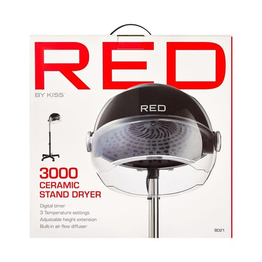 Red By Kiss 3000 Ceramic Stand Hood Dryer