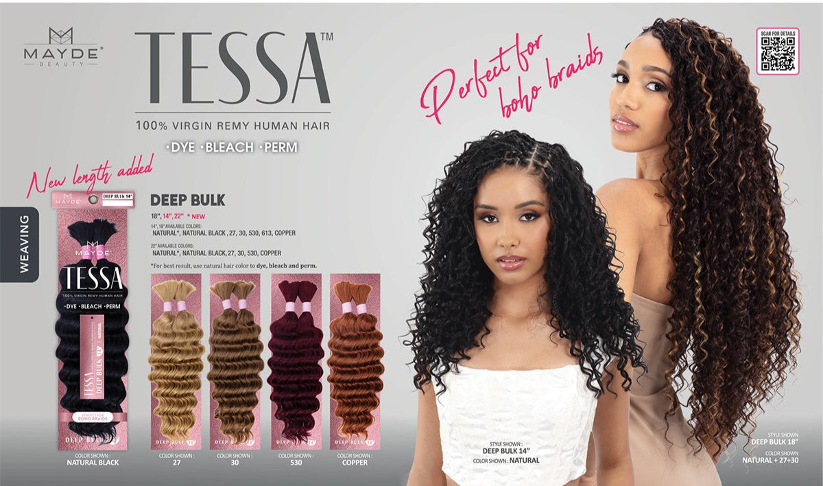 Mayde Beauty Tessa Deep Bulk 100% Human Hair