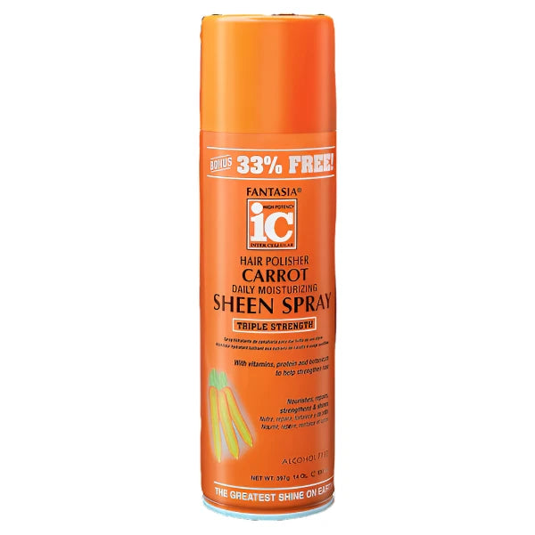 Fantasia IC Hair Polisher Carrot Oil Sheen Spray 14oz