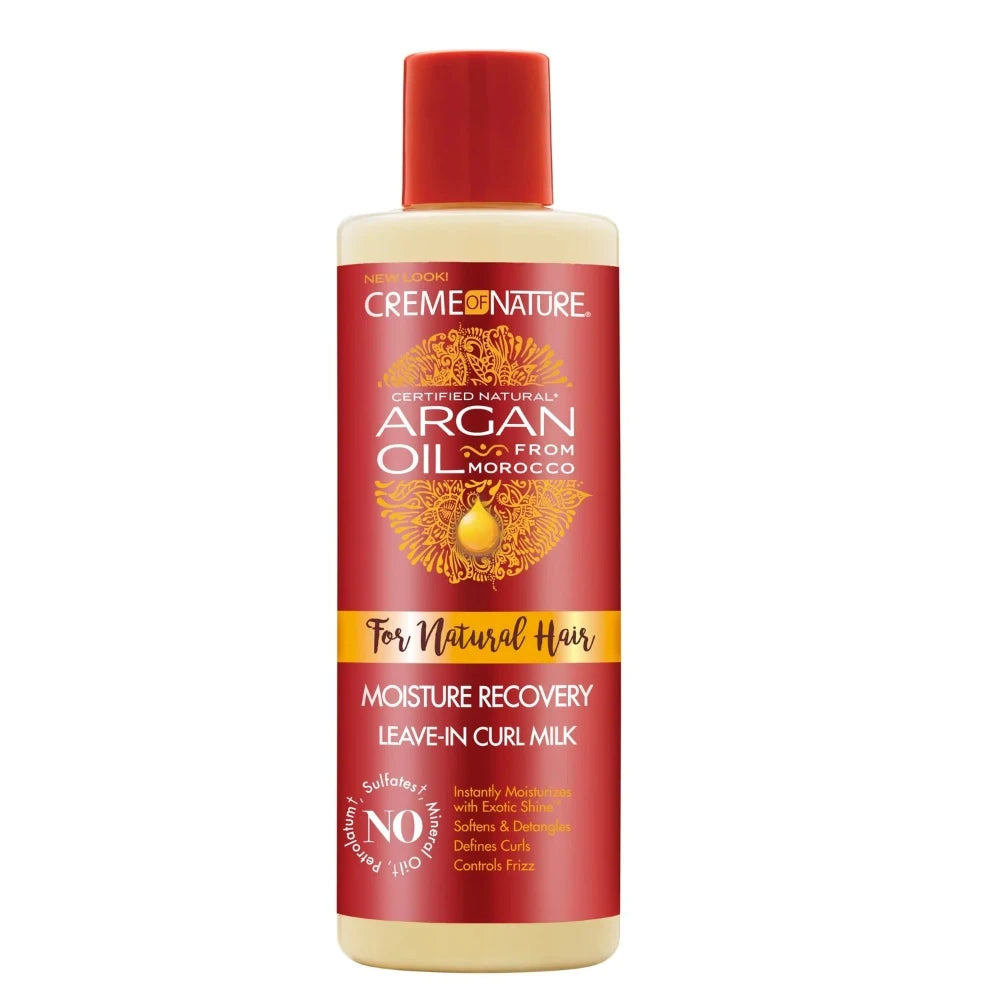 Creme Of Nature Argan Oil Moisture Recovery Leave In Curl Milk 8oz