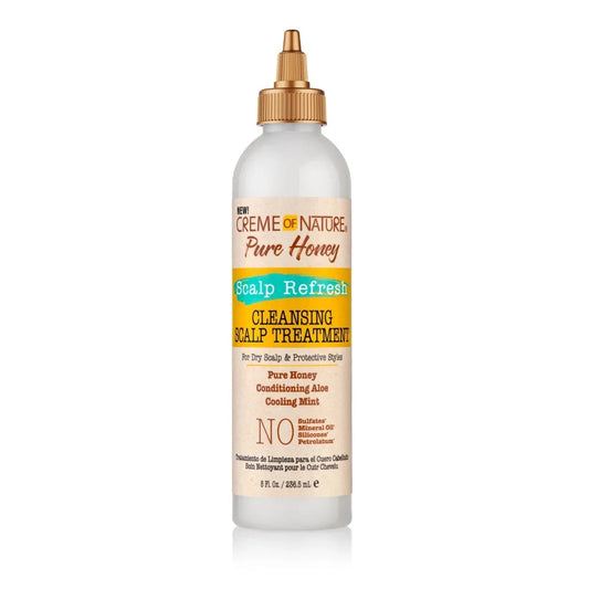 Creme of Nature Pure Honey Scalp Refresh Cleansing Scalp Treatment 8oz