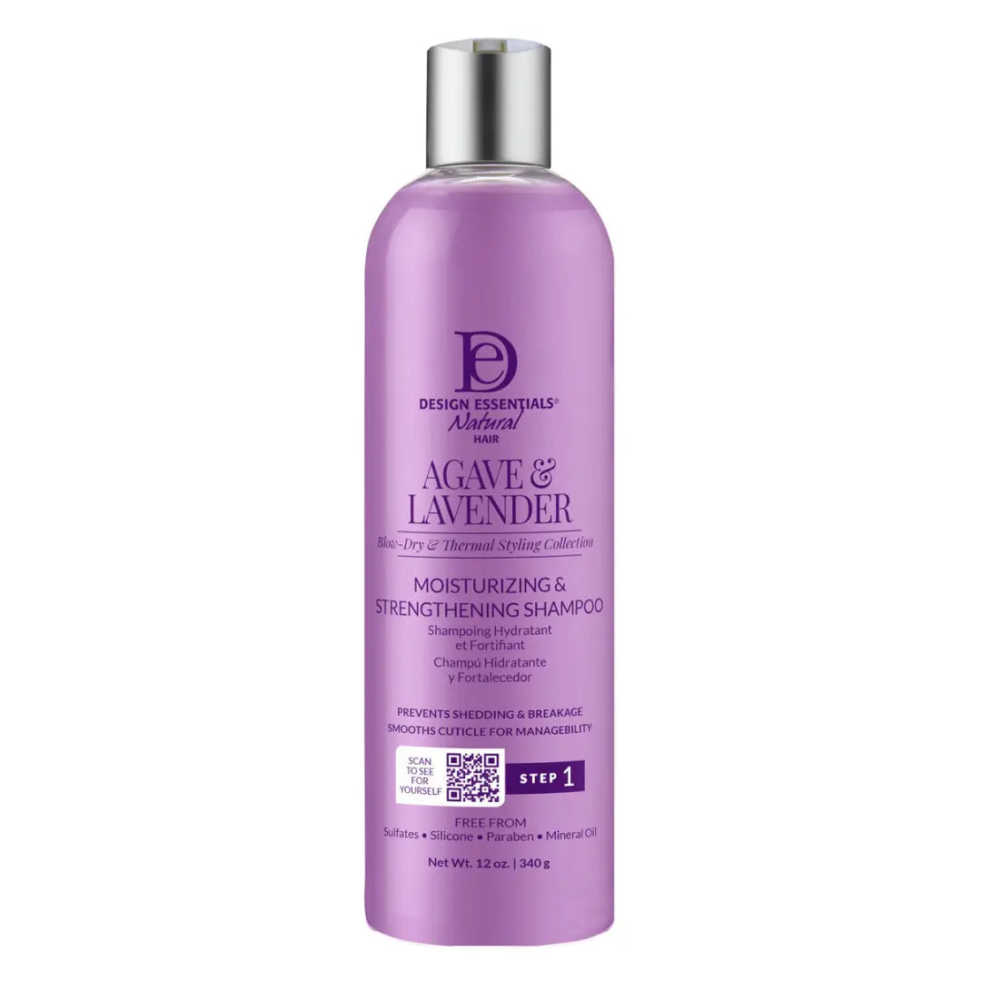Design Essentials Agave & Lavender Moisturizing & Strengthening Shampoo (Step 1)  12oz
