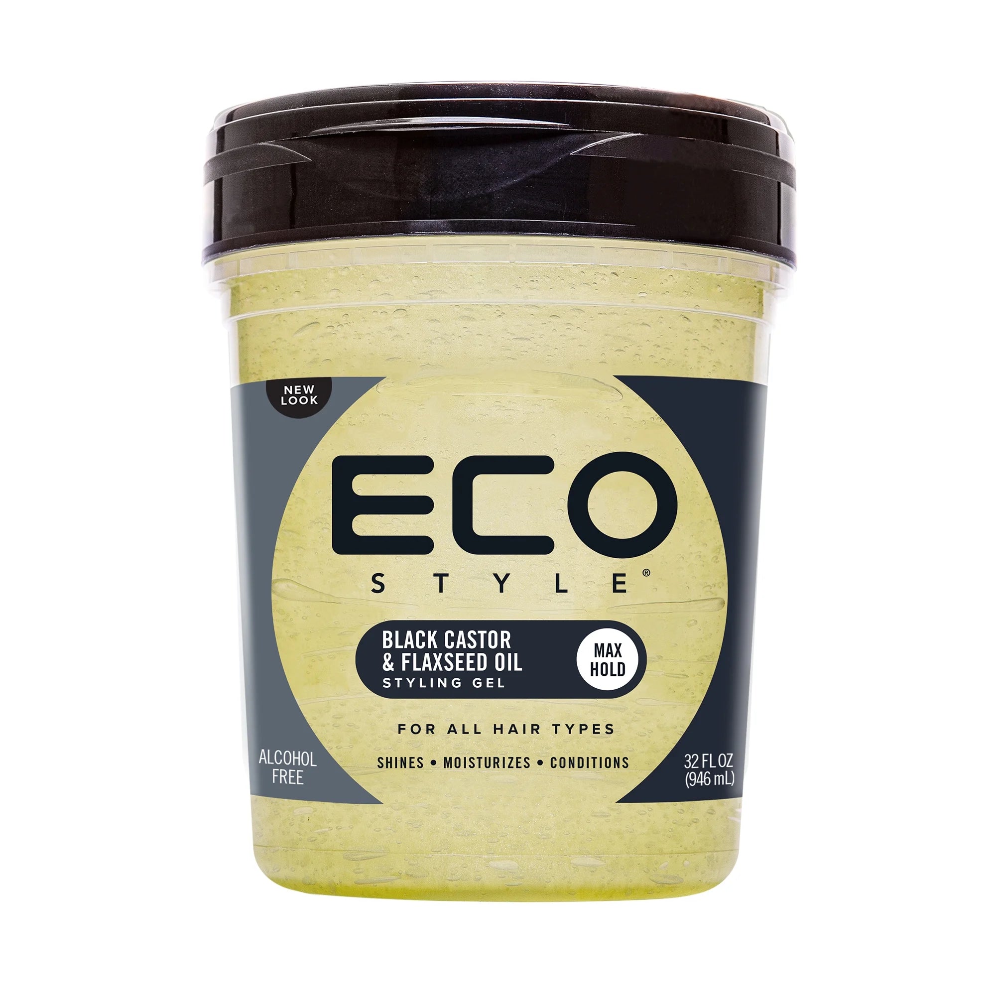 Eco Style Black Castor Flaxseed Oil Styling Gel