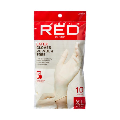Red By Kiss Powder-Free Latex Gloves (10pcs)