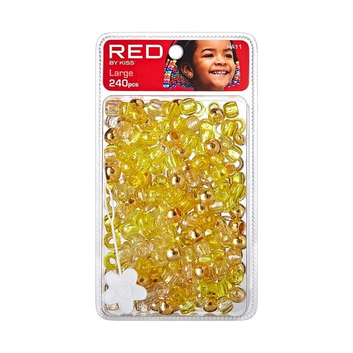 Red BY Kiss Large Hair Beads 240pcs (All Colors)