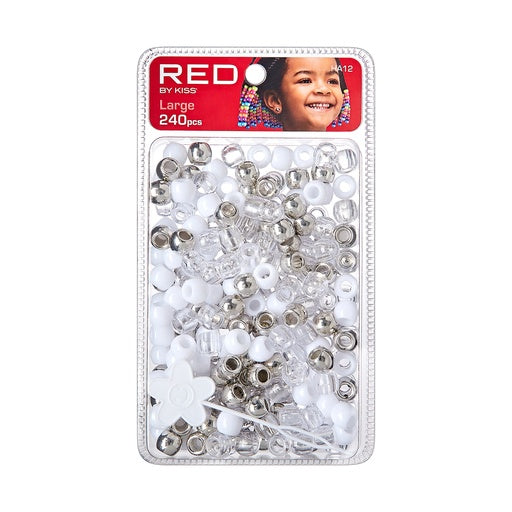 Red BY Kiss Large Hair Beads 240pcs (All Colors)