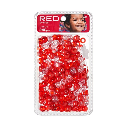 Red BY Kiss Large Hair Beads 240pcs (All Colors)