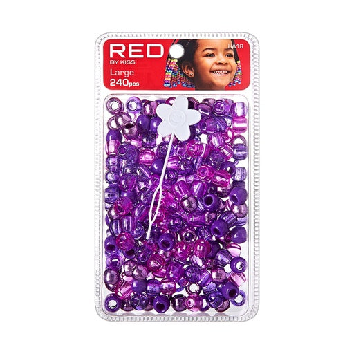 Red BY Kiss Large Hair Beads 240pcs (All Colors)