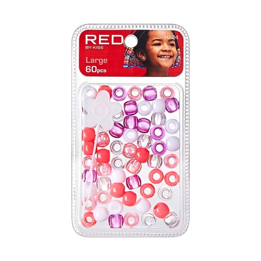 Red By Kiss Large Hair Beads 60pcs (All Colors)