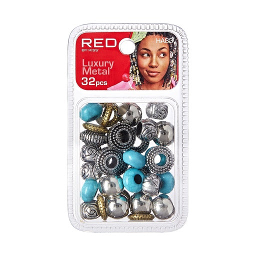 Red By Kiss Luxury Metal Hair Beads 32pcs