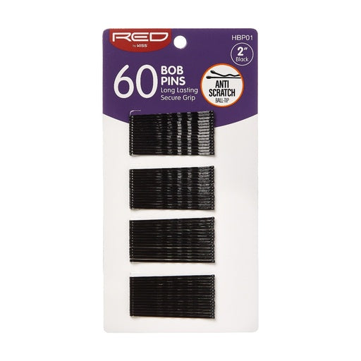 Red by Kiss Bob Pins 60pcs (2")