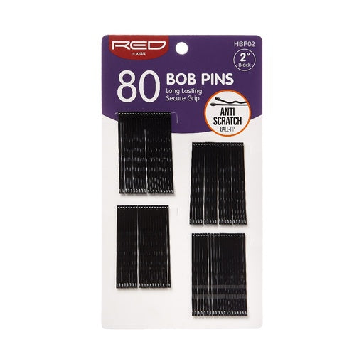 Red By Kiss Bob Pins 80pcs (2")