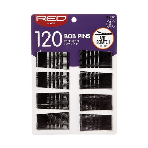 Red By Kiss Bob Pins 120pcs (2")