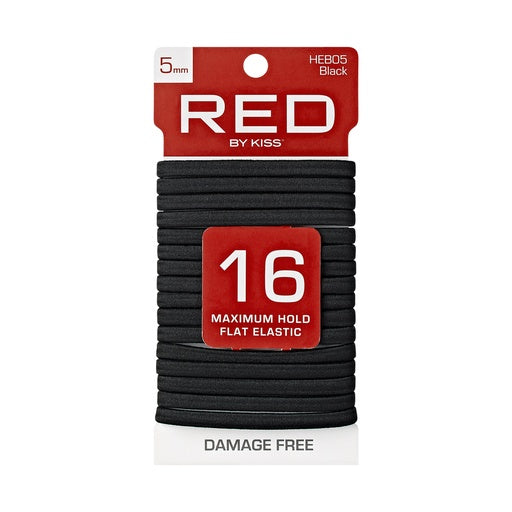 Red By Kiss Flat Elastic Hair Band 5mm (16ct)