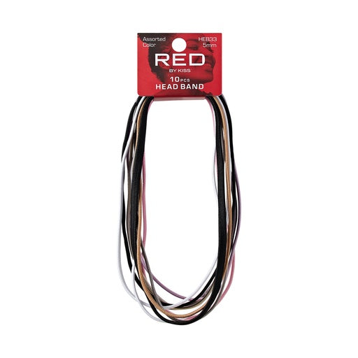 Red By Kiss Headband 5mm 10pcs (Assorted Color)