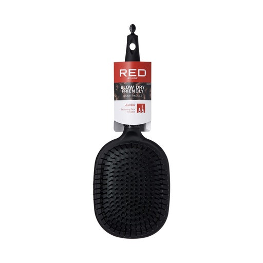 Red By Kiss Rubberized Paddle Brush (Jumbo)