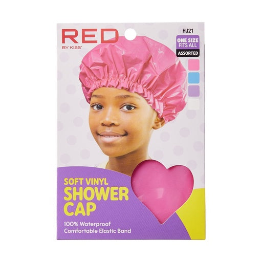 Red By Kiss Kids Soft Vinyl Shower Cap (Assorted)