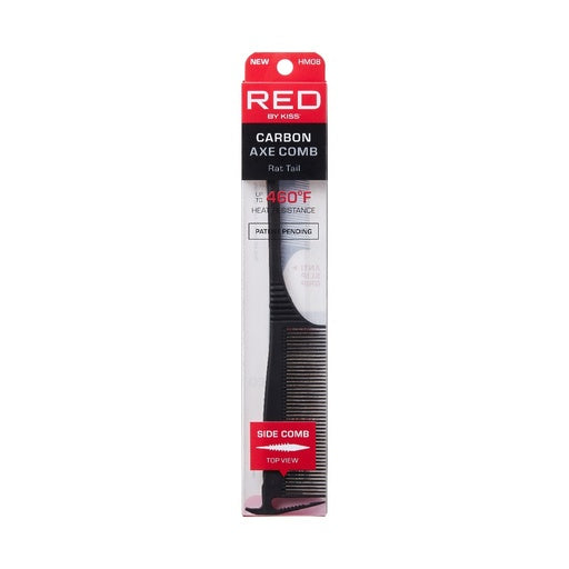 Red By Kiss Carbon Axe Parting Comb (Rattail)