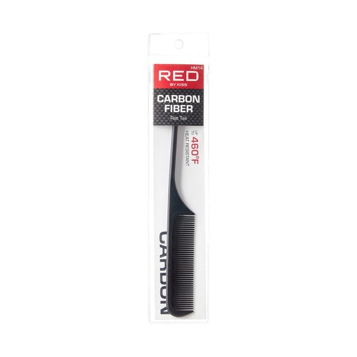 Red By Kiss Carbon Fiber Rat Tail Comb