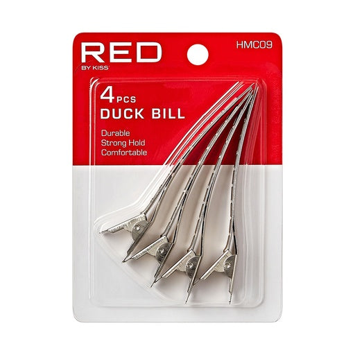 Red By Kiss Duck Bill Clips 4pcs