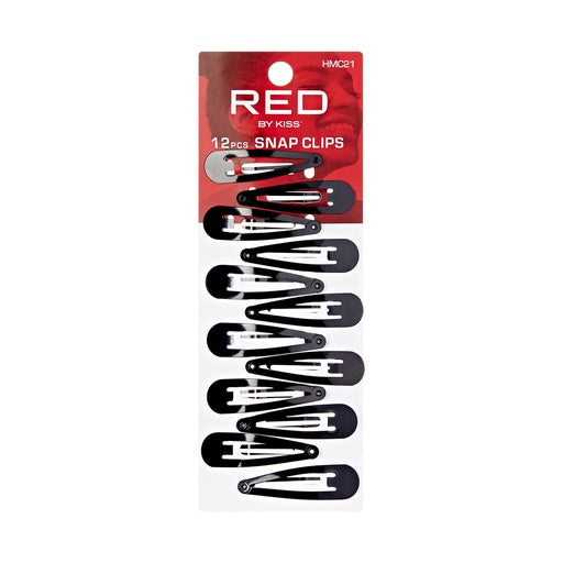 Red By Kiss Hair Snap Clips 12pcs