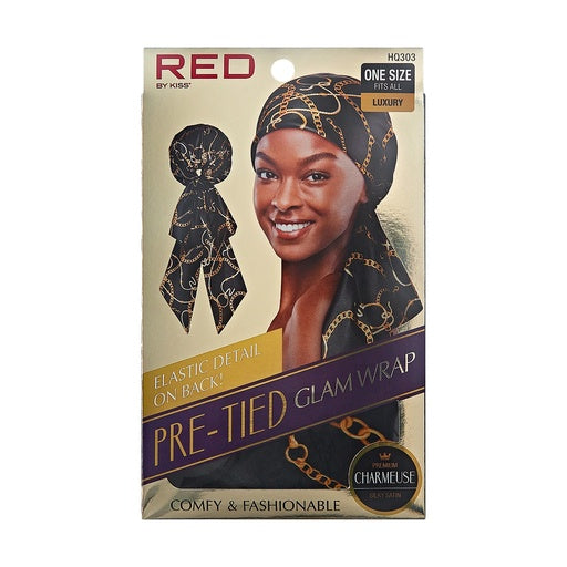 Red By Kiss Silky Pre-Tied Glam Wrap (Luxury)