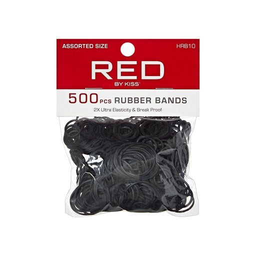 Red By Kiss Rubber Bands Assorted Sizes (500ct)