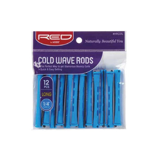 Red By Kiss Cold Wave Rods 1/4" Diameter Long (12pcs)