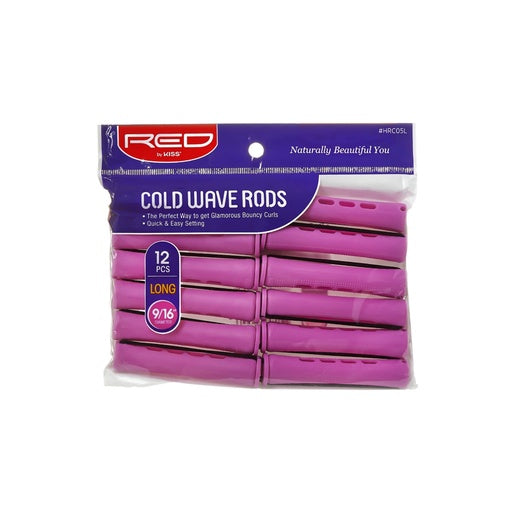 Red By Kiss Cold Wave Rods 9/16" Diameter Long (12pcs)