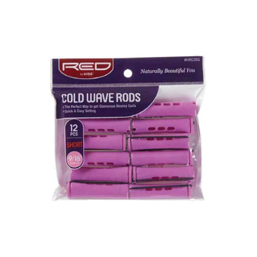 Red By Kiss Cold Wave Rods 9/16" Diameter Short (12pcs)