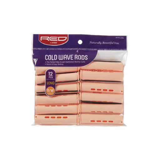 Red By Kiss Cold Wave Rods 11/16" Diameter Long (12pcs)