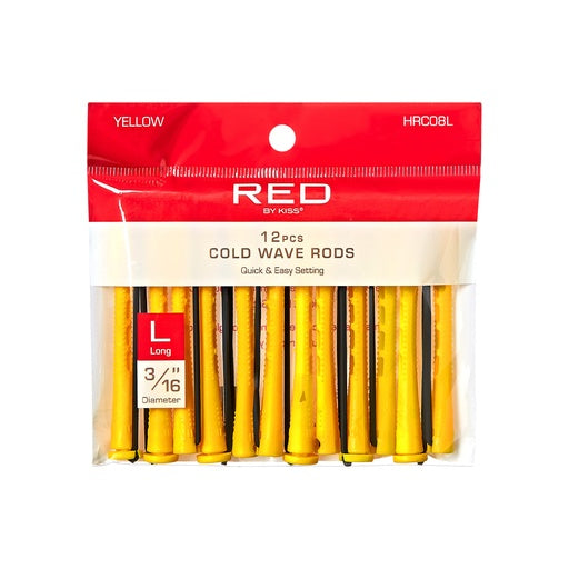 Red By Kiss Cold Wave Rods 3/16" Diameter Long (12pcs)