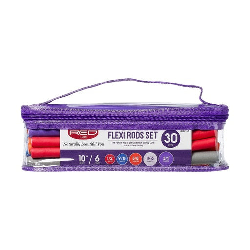 Red By Kiss Flexi Rods Set 10" Length (30pcs)