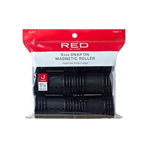 Red By Kiss Snap On Magnetic 1 1/2" Diameter Jumbo (6pcs)