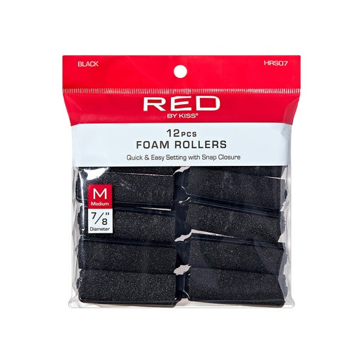 Red By Kiss Foam Rollers 7/8" Diameter Medium (12pcs)