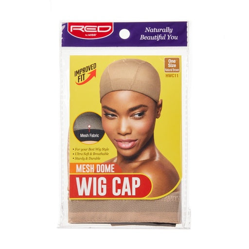 Red By Kiss Mesh Dome Wig Cap (Natural Brown)