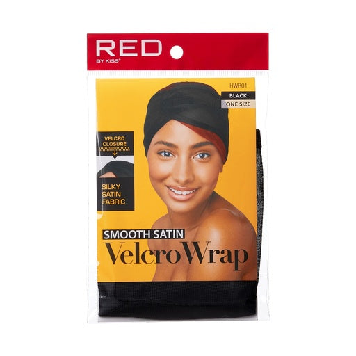 Red By Kiss Smooth Satin Velcro Wrap (Black)