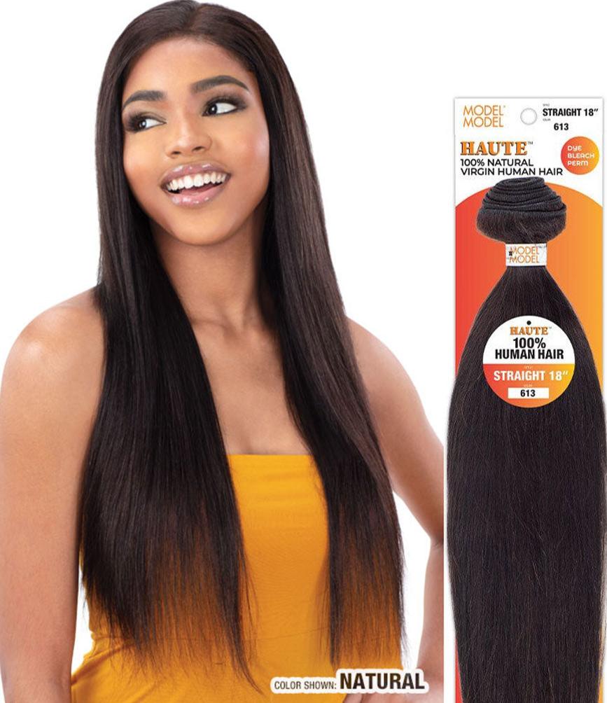 Model Model Haute Straight 100% Natural Virgin Human Hair